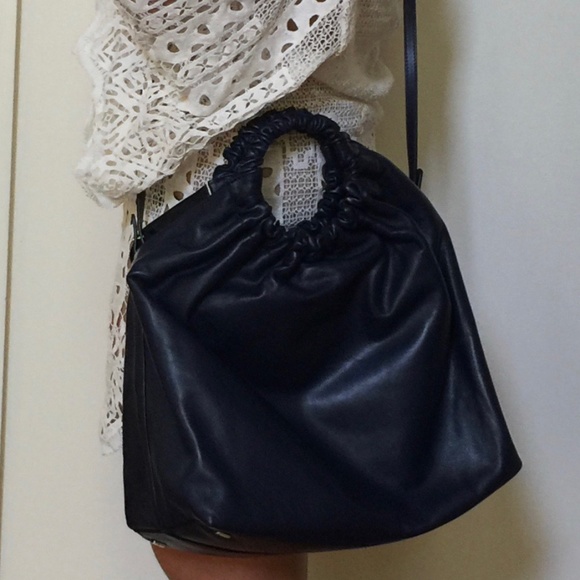 The Row XL Double Circle Lambskin Leather Tote - Picture 4 of 14